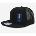 thumbnail image 1 of Decky 241-BLK Ripstop Flat Bill Trucker Caps - Black, 1 of 1