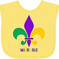 thumbnail image 3 of Inktastic Mardi Gras Fleur De Lis Girls Baby Bib, 3 of 4