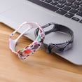 thumbnail image 4 of MasteelfCA 2pcs Bracelet Replacement Watch Band Silicone Watch Replacement Band Printed Watch Band Compatible for MI 3 MI 4 (Pattern Random), 4 of 8