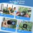 thumbnail image 5 of 2K Window Security Camera, 2.4G&5G WIFI Indoor Home Security Camera, Full Color Night Vision, Anti-Glare, AI-Powered Motion Detection, 24/7 Recording, Easy & Quick Setup(2 Pack), 5 of 9