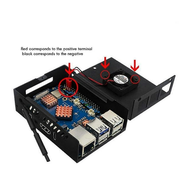 Host Cooling Case for OrangePi 5 Pro Metal Case for 5 Pro Cooling Case Protection Case,B