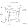 thumbnail image 5 of Simpli Home Sawhorse 1 Drawer Nightstand in Medium Saddle Brown, 5 of 11