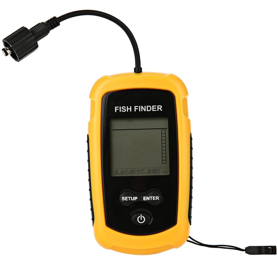 100M Portable Sonar Fish Finder Marine GPS Fishing Echo Instrument Display Alarm