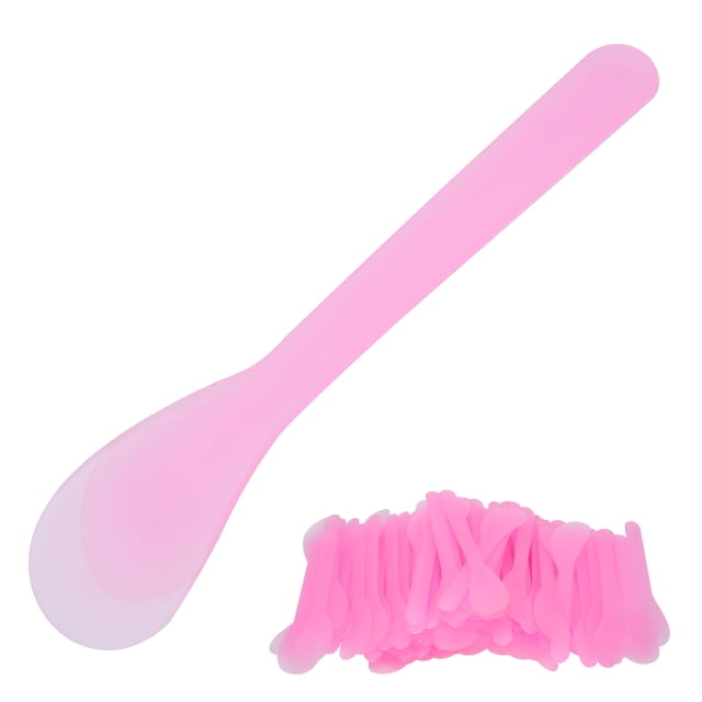 Espátula Desechable, 100pcs Espátula Cosmética Aplicando Espátulas De Maquillaje Espátula Spátula De Cuchara De Plásstico De Bricolaje