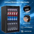 thumbnail image 5 of Nutri Chef  Compact Beverage Fridge Cooler, Can Beverage Chiller Refrigerator (132 Can Capacity), 20.1’’ x 18.5’’ x 34.7’, 5 of 9