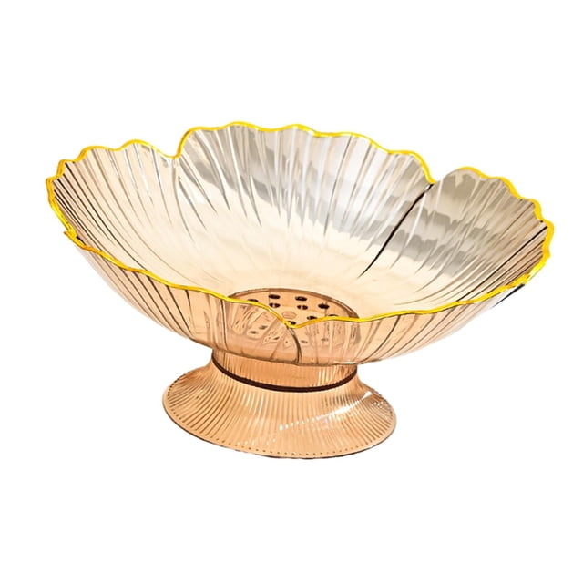 Cuenco para Servir Frutas BLESIY Frutero con Pedestal Oro