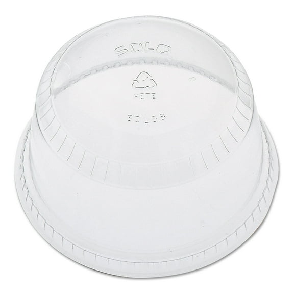 Dart® Flat-top Dome Cup Lids, Plastic, Fits 12-14, 20oz Cups, 50/pack 20 Packs/carton