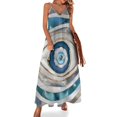 thumbnail image 1 of Vestido sin mangas con texturas minerales y dorado de Evil Eye Vestido de verano vestidos con mangas largas Vestido mujer, 1 of 7