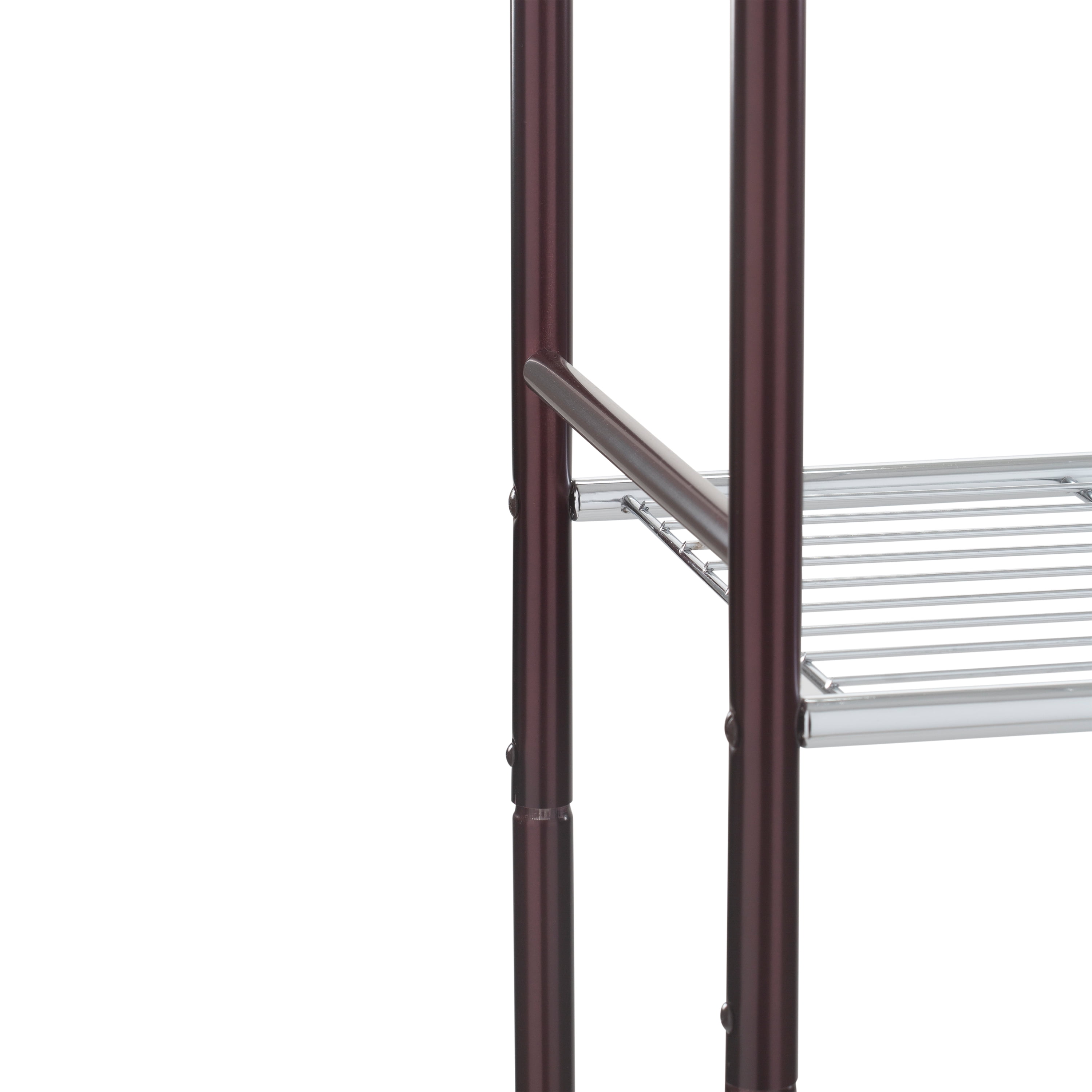 Organize It All 3 Shelf Duplex Line Steel Tube over the Toilet Space Saver Storage Shelf Unit