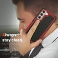thumbnail image 5 of ELEHOLD for Samsung Galaxy S21 FE 5G 2022 Fit Case, Military-Grade Dual Layer Raised Frame Screen & Camera Lens Protective Armor Hybrid PC+TPU Anti-Drop Shockproof Slim Rugged Case,Red, 5 of 8
