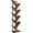 Rustic Brown, variant on 9-Tier Tree Bookshelf, Freestanding Wooden Storage Shelf, Rustic Brown Display Rack for Books, CDs, Living Room, Bedroom and Home Office