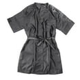 thumbnail image 1 of Grey Salon Client Gown Robe Cape Smock Water Repellent Anti Static One Size Fits Most, 1 of 8
