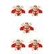 thumbnail image 1 of sweethay Broche Insecto Deslumbrante Diseñador Rhinestone Vintage Breastpin Día de San Valentín Broches de fiesta de boda para mujer Rojo 5piezas, 1 of 6