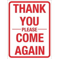 Thank You Please Come Again Vintage Sign Metal Sign Wall Decor for Home Farm Bar Coffee Shop Club Decoration 8x12 inch