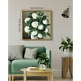 thumbnail image 4 of Drsoum Vintage Hydrangeas Canvas Wall Art 16x16in Natural Framed Flower Classic Wall Prints Modern Farmhouse Kitchen Bathroom Office Decor, 4 of 6
