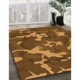 thumbnail image 3 of Ahgly Company Machine Washable Indoor Rectangle Transitional Red Brown Area Rugs, 8' x 10', 3 of 7