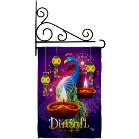 Diwali Of Lights Garden Flag Set 13 X18.5 Double-Sided Yard Banner