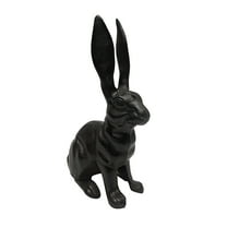 Metal Rabbit Door Stop Stopper Cast Iron Outdoor Patio Yard Art Garden Statue Rustic Home Decor