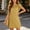 Yellow, variant on Royisotas Dresses for Women Loose Solid Short sleeve Ruffle Mini A-line Womens V-neck Casual Dress