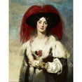 thumbnail image 3 of Sir Thomas Lawrence 15x18 Black Modern Framed Museum Art Print Titled - Julia, Lady Peel (1827), 3 of 5