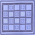 thumbnail image 1 of Ahgly Company Indoor Square Abstract Blue Modern Area Rugs, 3' Square, 1 of 4