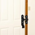 thumbnail image 4 of PTOOTP Black Zinc Alloy Bathroom Door Lock Portable Home Security No Drilling Required Easy Install for Doors, 4 of 8