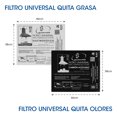 thumbnail image 2 of JUEGO DE FILTROS UNIVERSAL SANAIRE, ATRAPA GRASA Y ATRAPA OLORES SANAIRE SANAIRE JUE-FILUNI-BCO-NGO, 2 of 4