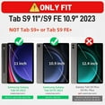 thumbnail image 2 of HXCASEAC Case for Samsung Galaxy Tab A9+/ A9 Plus Case 11 Inch, Protective with Screen Protector/Hand Strap/Pen Holder, Sturdy Shockproof Galaxy A9 Plus Tablet Case 2023 SM-X210/X216/X218 - Black, 2 of 9