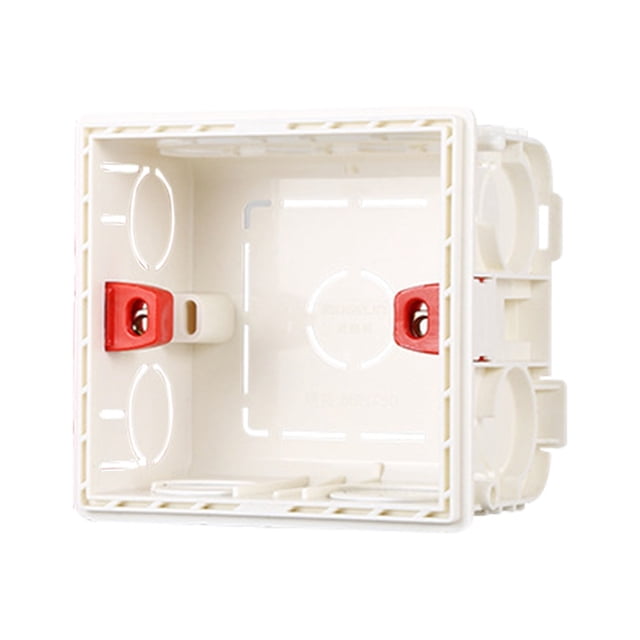 Advancent Caja trasera de cableado, organizador de cables, organización de cajas de enchufes, artesanía multicolor de PVC, práctico contenedor de cables Accesorios para electrodomésticos Blanco Advancent HA002040-01B