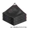thumbnail image 4 of Sun Shade Sail Square UV Block Canopy for Patio Backyard Garden Outdoor Facility, Durable Breathable HDPE Fabric Shelter with Grommets, Black, 4 of 5