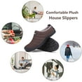 thumbnail image 5 of Winter Slippers for Men Women Warm Slip on House Slippers with Plush Lining Indoor Outdoor Anti-Skid Shoes, 5 of 7