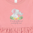 thumbnail image 4 of Inktastic I Am Fearfully and Wonderfully Made Cute Elephants Girls Baby Dress, 4 of 5