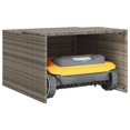thumbnail image 2 of vidaXL Robot Mower Garage Grey 86x90x52/57 cm Poly Rattan, 2 of 5