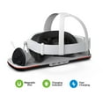 thumbnail image 4 of LED Light Bar Contact Charging Dock for Meta Quest 3/3S VR Headset & Controllers - Universal Fast Charging Station with Overcharge Protection, Space-Saving VR Charger Stand, 4 of 5