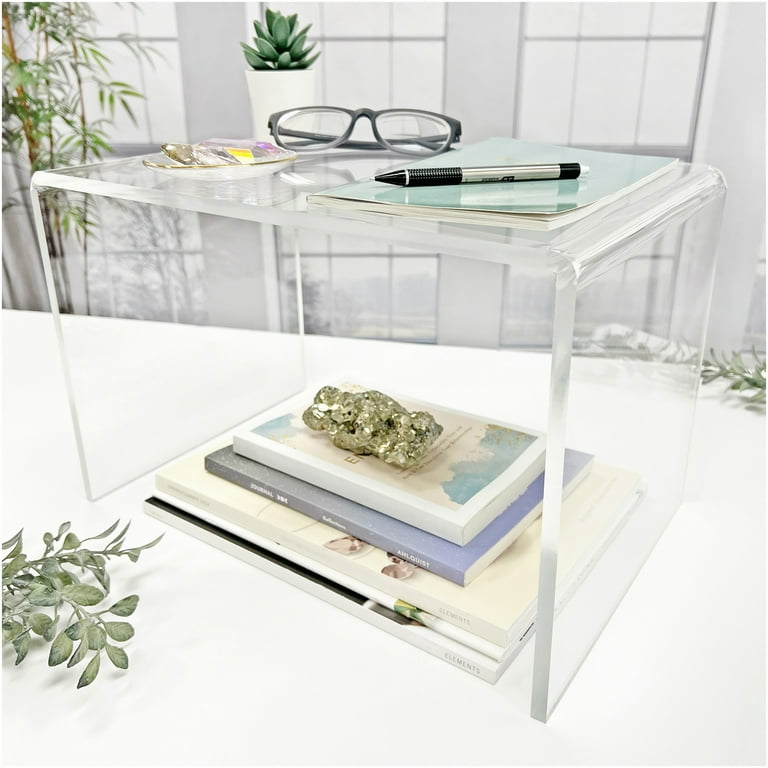 Plymor Clear Acrylic Rectangular Display Riser, 10x15x10 inches, 3