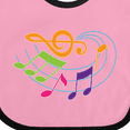 thumbnail image 4 of Inktastic Music Notes Musical Boys or Girls Baby Bib, 4 of 4