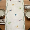 thumbnail image 5 of Table Runners 72 Inches Long Dress Scarves, Colorful Floral Farmhouse Kitchen Table Runner, Coffee Tablerunners, Farmhouse Vintage Dragonfly Butterfly Flower 16x72 Inch, 5 of 9