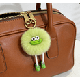 thumbnail image 2 of GliJian Eye Catching Furry Keychain, Portable Key Chain Accessory for Women 3.9" Sausage Mouth Plush Pendant with Long Legs Backpack Decor Light Green, 2 of 10