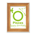 thumbnail image 1 of Piscis estádestinado al cumpleaños. Escritorio Marco de fotos de madera Pantalla Imagen Arte Pintura Múltiples conjuntos, 1 of 4