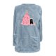 thumbnail image 4 of Puntoco Suéter Mujer Cuello Redondo e Invierno Suelto Estampado Bolsillo Cálido Manga Larga Blusa Tops Navidad Liquidación Puntoco Puntoco-1113, 4 of 4