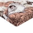 thumbnail image 2 of Ambesonne Vintage Fitted Sheet, Birds Butterflies Art, Queen Size, Brown Tan, 2 of 3