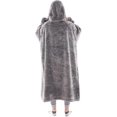 thumbnail image 2 of Wearable Blanket Sweatshirt, Thick Flannel Blanket With Sleeves And Giant Pocket_Gift, 2 of 4