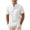 White, variant on Luvrsol Men's Plain Solid Half-Buttoned Stand-Up Collar T Shirts Basic Tee, S-3XL