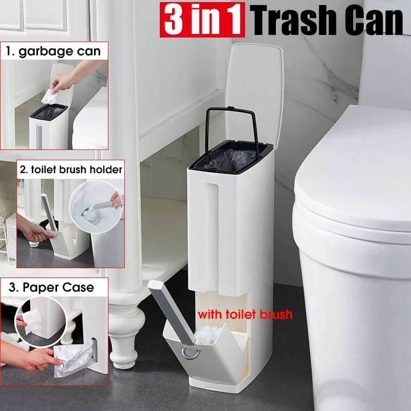 Bathroom Trash Can Toilet Garbage Bin Waste Dustbin Restroom ...