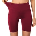 thumbnail image 5 of Women's High Waisted Biker Shorts Stretchy Workout Yoga Shorts with Pockets, 5 of 7