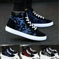 thumbnail image 4 of Fulorrnie Men's High Top Canvas Sneakers Lace up Classic Casual Walking Shoes, 4 of 4