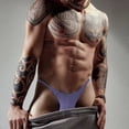 thumbnail image 2 of Los Hombres Tanga Gay Sexy Ropa Interior Masculina Jockstrap G Cuerdas Modal Suave Bajo Wasit Hombre Calzoncillos AD7207pangjing, 2 of 4