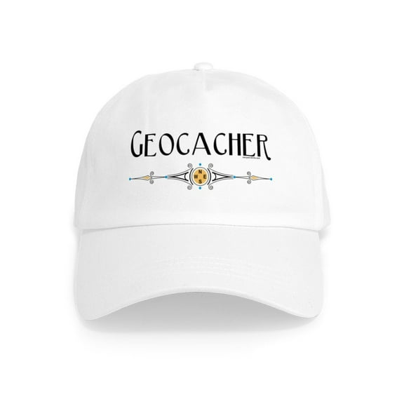 CafePress - Geocacher Cap - Adjustable 100% Brushed Unisex Casual Cotton Baseball Cap, Beige, 1