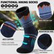 thumbnail image 3 of Calcetines térmicos de lana merino Sandsuced para hombre, 5 pares, 3 of 6