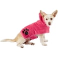thumbnail image 1 of Bone Dry Pet Robe Collection, Embroidered Absorbent Microfiber Bath Robe with Adjustable Closure, for Dogs & Cats, X-Small, Raspberry Sorbet, 1 of 8